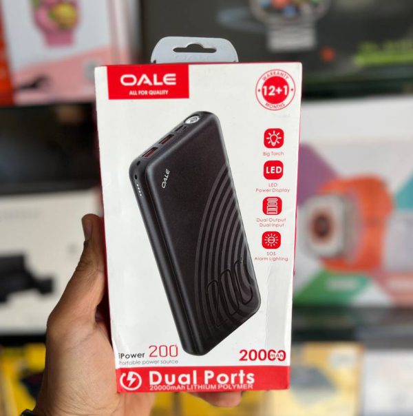 پاور-بانک-20-هزار-فست-شارژ-OALE-مدل-iPower-200-2-600x604