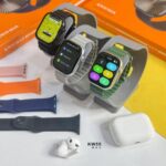 ساعت هوشمند kw55 max همراه با ایرپاد و ۷ بند گارانتی 6 ماهه